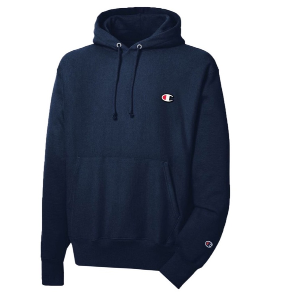 Woman’s Champion navy hoodie